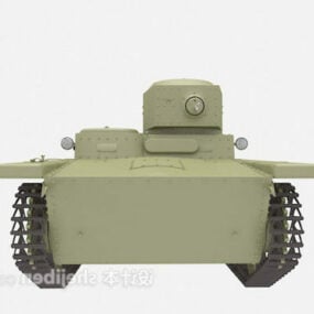 WW1 Tank 3d-modell
