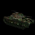 Arma de tanque com camuflagem