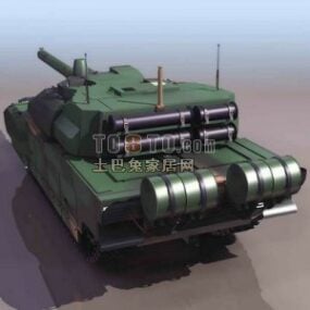 Modello 2d del carro armato sovietico dell'arma del carro armato Ww3