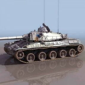 Mbt Tank Soviet Weapon 3d model