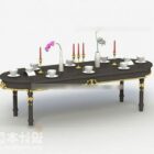 3D model čajového stolu.