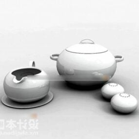 Party Round Table 3d model