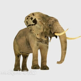 Thai Elephant Animal 3d-modell