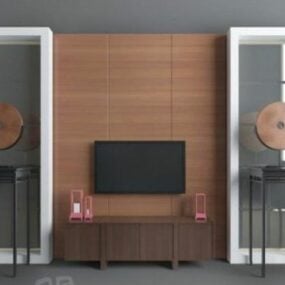 Decorative Tv Wall 3d model