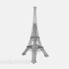 3D model ocelové konstrukce Eiffelovy věže
