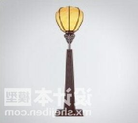 Starověká stojací lampa v čínském stylu 3D model