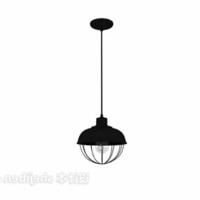 Iron Chandelier Hanging Style 3d-modell