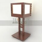 The classical Chinese table lamp 3d model is ed.