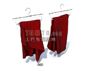 Dress Clothes On Hanger 3d-malli