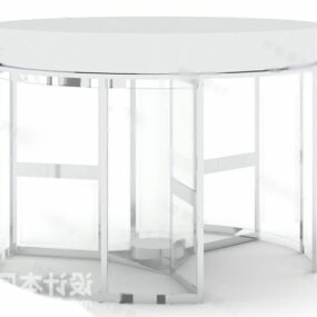 Biały marmur Model 3D stolika kawowego