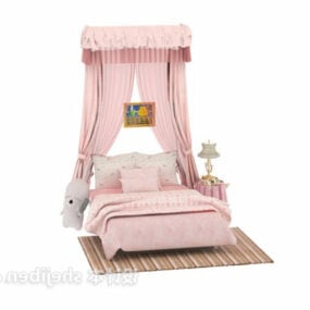 Model 3d Tempat Tidur Anak Perempuan