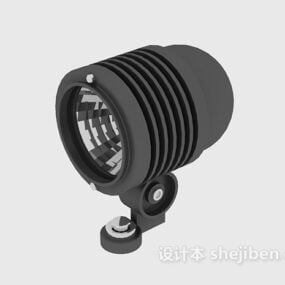 The Black Spotlight Lamp 3d model