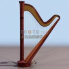 Instrumento musical de arpa clásica