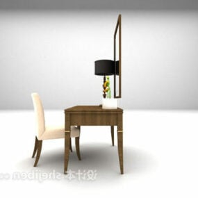Neoclassical Dressing Desk Chair 3d model