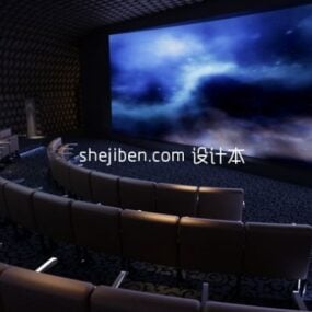 Cinema Room Interior 3d model
