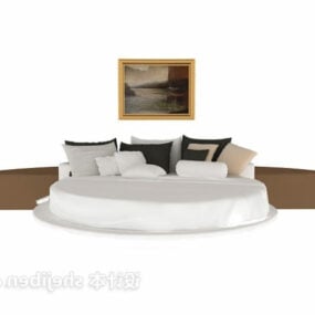 Set Katil Double Dengan Model Panel Top 3d