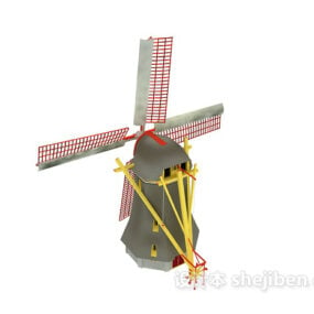 Country Windmill 3d model