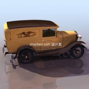 Modello 3d di giocattoli in legno per camion giocattolo