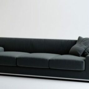 Sofá para tres personas para sala de estar modelo 3d