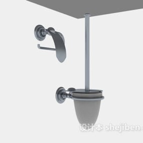 مدل سه بعدی لوازم بهداشتی توالت فرنگی
