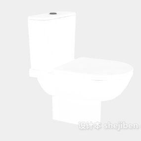 Model 3d Kursi Toilet Putih