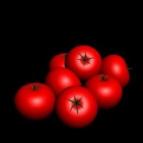 Mô hình 3d thực phẩm cà chua