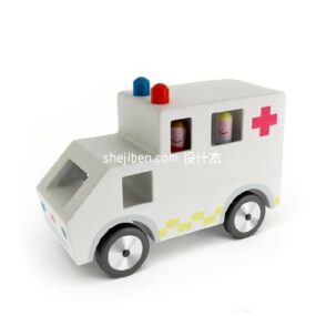 Παιχνίδι αυτοκίνητο ασθενοφόρου 3d μοντέλο