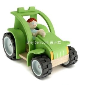 Model 3d Traktor Mainan