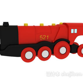 Mô hình 3d đầu máy xe lửa đồ chơi