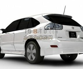 Toyota Sedan White Car 3d model