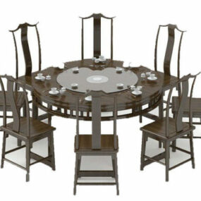 Traditional Chinese Grand Round Table 3d model