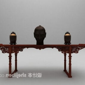 طاولة وحدة التحكم الصينية التقليدية نموذج ثلاثي الأبعاد