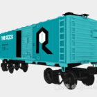 3д модель вагона поезда.