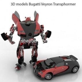 Transformers Toy Robot And Car 3d model