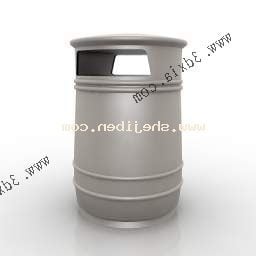 Cylinder Iron Trash 3d model