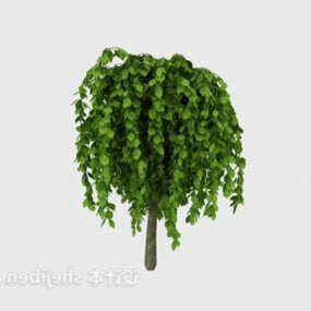 Modello 3d a forma di sfera dell'albero da giardino