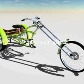 Tricycle Chopper Style 3d model