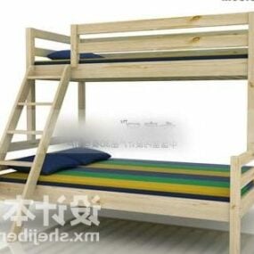 Giường trẻ em có tủ mô hình 3d