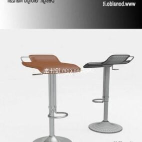 Dvě moderní barové židle 3D model