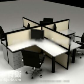 Office Working Table Module 3d model