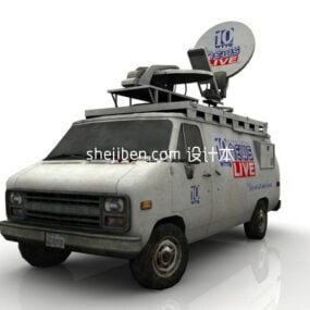 Modello 3d del furgone di comunicazione