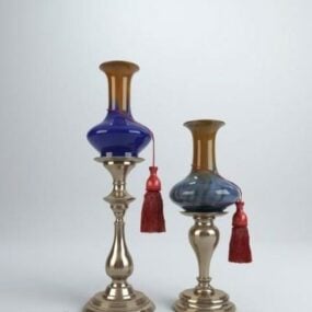 Brass Vase Decorative 3d model
