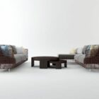 Vine Rattan Sofa Table