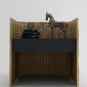 Vierkante consoletafel Traditioneel meubilair 3D-model