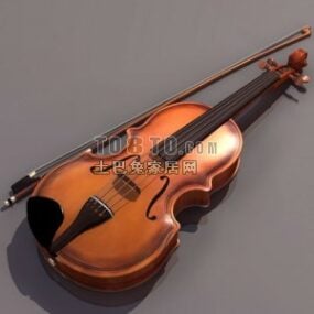 Όργανο βιολιού με εξαρτήματα τρισδιάστατο μοντέλο