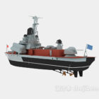 Warship 3d model .