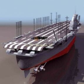 نموذج سفينة حربية سفينة حربية ثلاثية الأبعاد