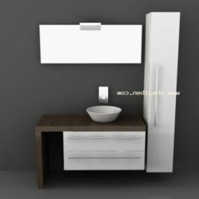 Wash Table Basin Modern Style 3d model