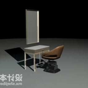 Washing Chair With Table 3d model