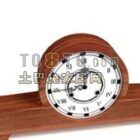 Wood Table Clock Decoration